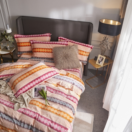 91家纺网 家纺一手货源 找家纺 （总）金奇达 2019新款宝宝绒四件套自然光图