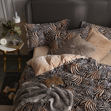 91家纺网 家纺一手货源 找家纺 （总）金奇达 2019新款宝宝绒四件套自然光图