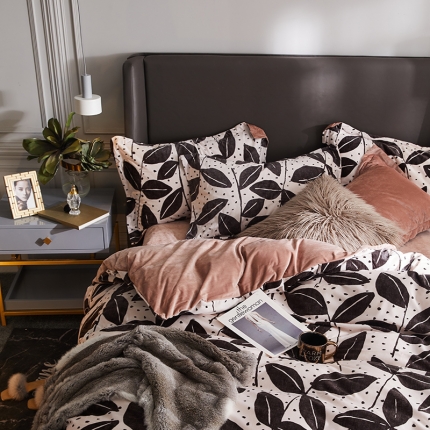 91家纺网 家纺一手货源 找家纺 （总）金奇达 2019新款宝宝绒四件套自然光图