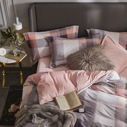 91家纺网 家纺一手货源 找家纺 （总）金奇达 2019新款宝宝绒四件套自然光图