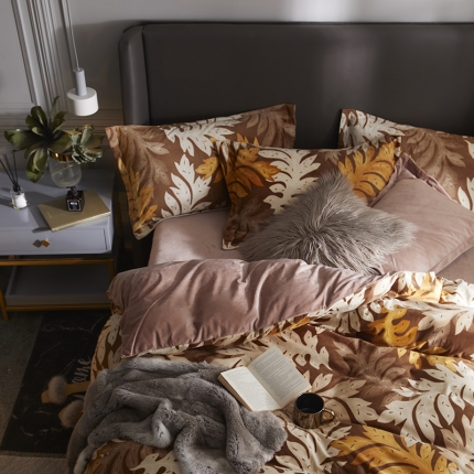 91家纺网 家纺一手货源 找家纺 （总）金奇达 2019新款宝宝绒四件套自然光图