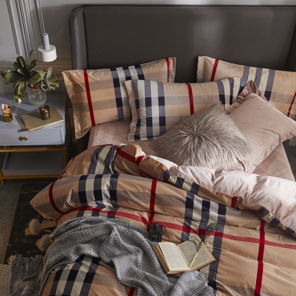 91家纺网 家纺一手货源 找家纺 （总）金奇达 2019新款宝宝绒四件套自然光图