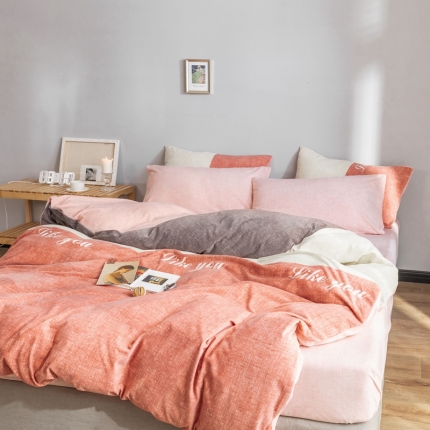 91家纺网 家纺一手货源 找家纺 （总）金奇达 2019拉舍尔水洗棉绒四件套