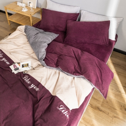 91家纺网 家纺一手货源 找家纺 （总）金奇达 2019拉舍尔水洗棉绒四件套