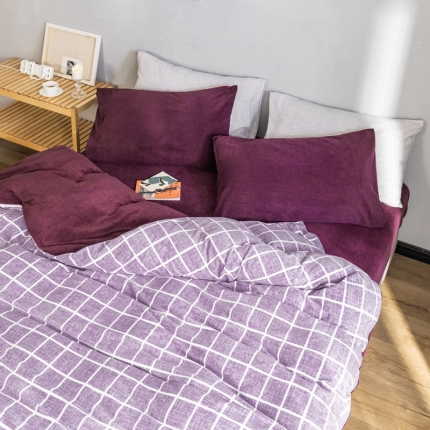 91家纺网 家纺一手货源 找家纺 （总）金奇达 2019拉舍尔水洗棉绒四件套