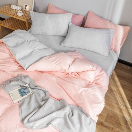 91家纺网 家纺一手货源 找家纺 （总）金奇达 2019拉舍尔水洗棉绒四件套