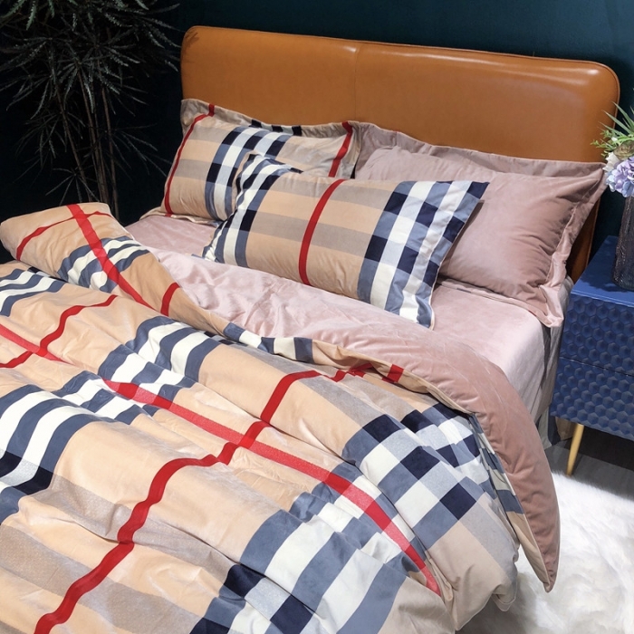 91家纺网 家纺一手货源 找家纺 金奇达 2019新款宝宝绒四件套实拍图 韵格