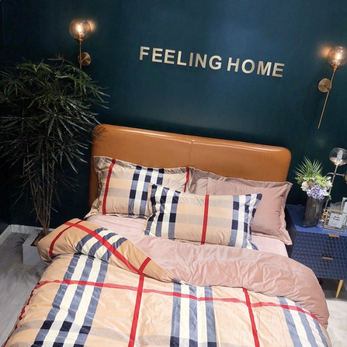 91家纺网 家纺一手货源 找家纺 金奇达 2019新款宝宝绒四件套实拍图 韵格