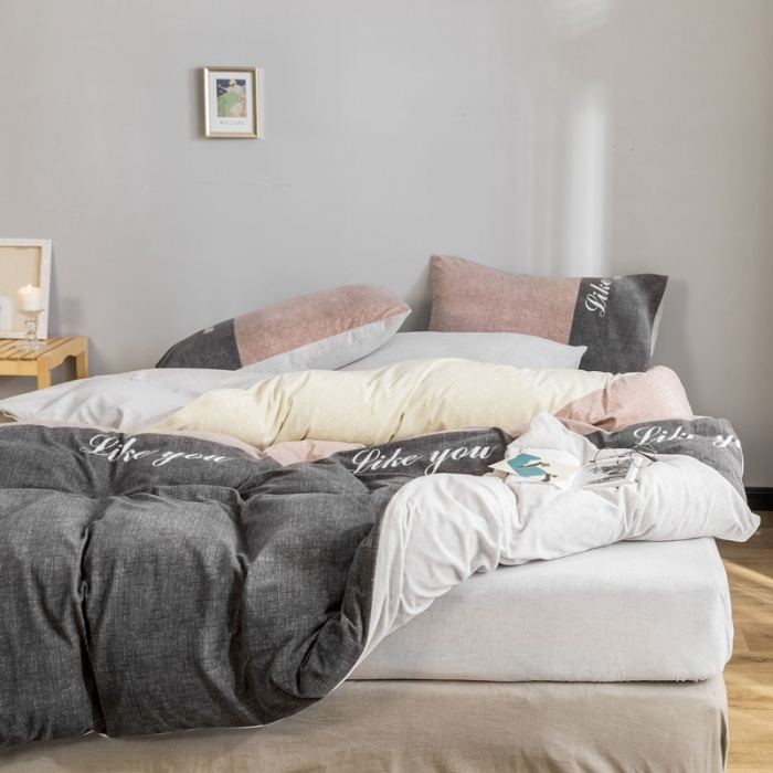 91家纺网 家纺一手货源 找家纺 金奇达 2019拉舍尔水洗棉绒四件套 拉舍尔摩卡咖