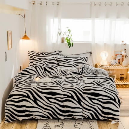 91家纺网 家纺一手货源 找家纺 （总）金奇达 2019新款大版提花绒四件套