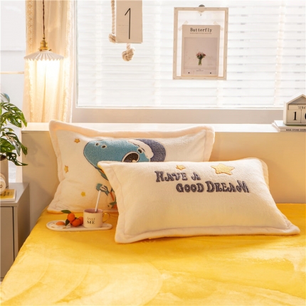 金奇达 2019新款大版雪花绒单品枕套一对 巴比龙