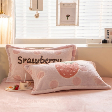 91家纺网 家纺一手货源 找家纺 （总）金奇达 2019新款大版雪花绒单品枕套一对