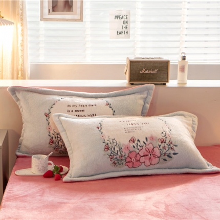 91家纺网 家纺一手货源 找家纺 （总）金奇达 2019新款大版雪花绒单品枕套一对