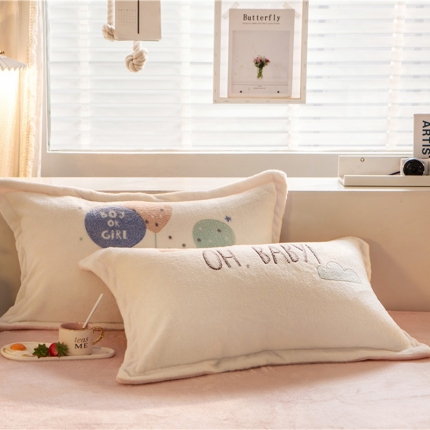 91家纺网 家纺一手货源 找家纺 （总）金奇达 2019新款大版雪花绒单品枕套一对