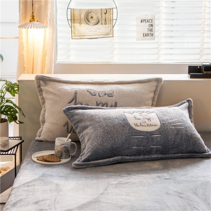 91家纺网 家纺一手货源 找家纺 （总）金奇达 2019新款大版雪花绒单品枕套一对