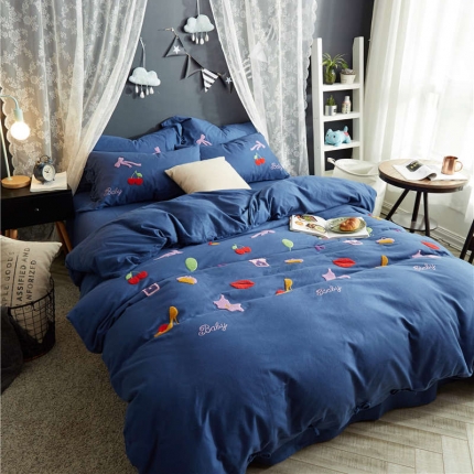 91家纺网 家纺一手货源 找家纺 （总）优然居家纺  全棉拉绒毛巾绣四件套