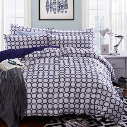 91家纺网 家纺一手货源 找家纺 优然居家纺 全棉柔丝缎四件套小资生活