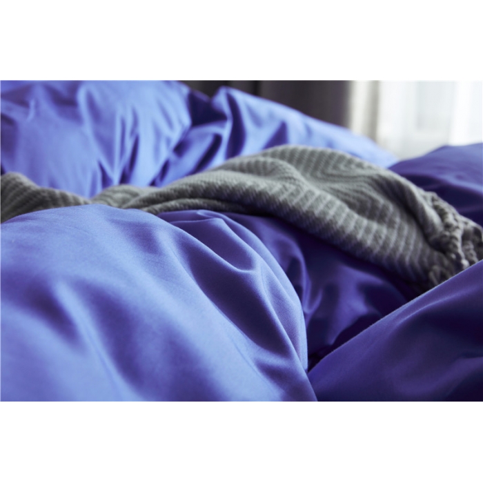 91家纺网 家纺一手货源 找家纺 优然居家纺 60支长绒棉纯色四件套宝蓝