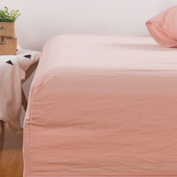 91家纺网 家纺一手货源 找家纺 优然居家纺 水洗棉绣花四件套水洗棉小树粉