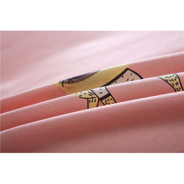 91家纺网 家纺一手货源 找家纺 优然居家纺 全棉柔丝缎四件套萌宠