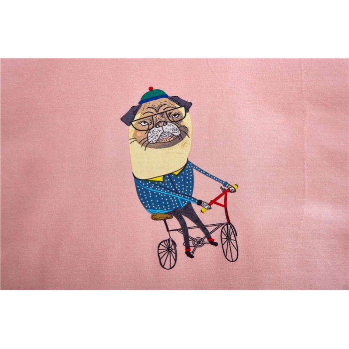 91家纺网 家纺一手货源 找家纺 优然居家纺 全棉柔丝缎四件套萌宠