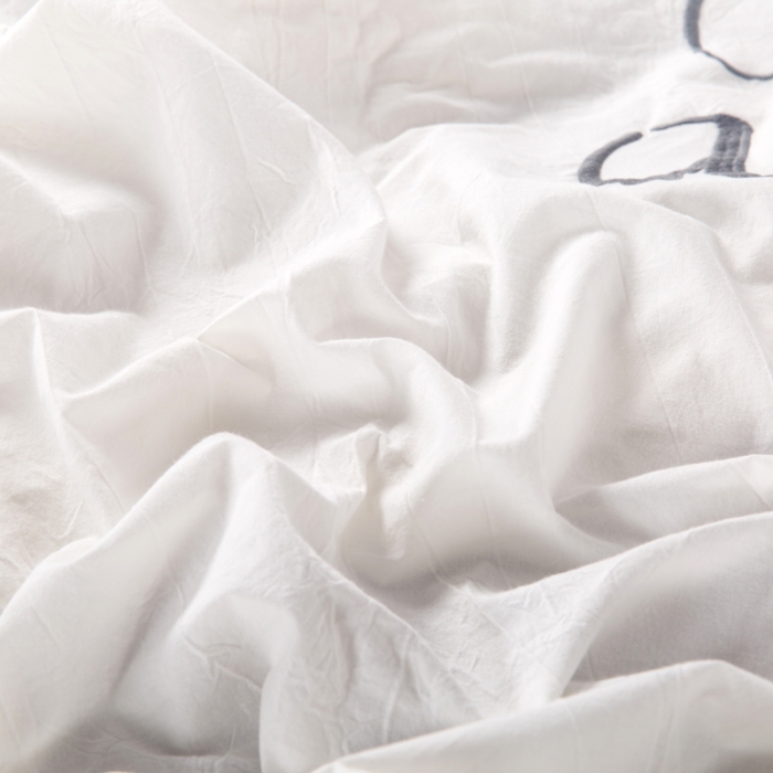 91家纺网 家纺一手货源 找家纺 优然居家纺 水洗棉绣花四件套水洗棉小树白