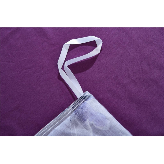 91家纺网 家纺一手货源 找家纺 优然居家纺 全棉柔丝缎四件套普罗旺斯