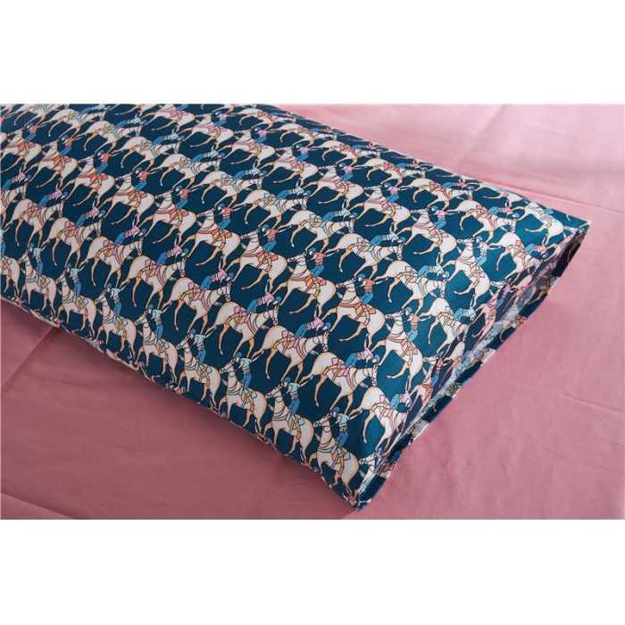 91家纺网 家纺一手货源 找家纺 优然居家纺 全棉柔丝缎四件套骑士