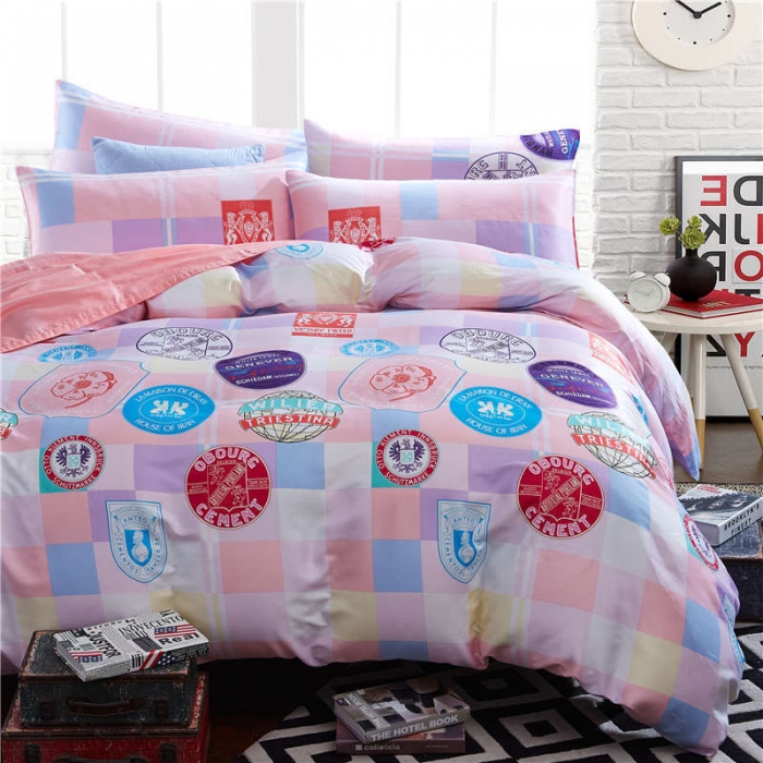 91家纺网 家纺一手货源 找家纺 优然居家纺 全棉柔丝缎四件套幸福印象