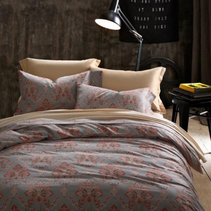 91家纺网 家纺一手货源 找家纺 优然居家纺 60支长绒棉印花四件套H010潘多拉