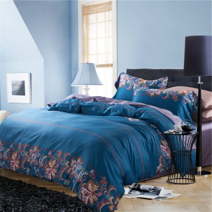 优然居家纺 60支长绒棉印花四件套H020哈罗兹