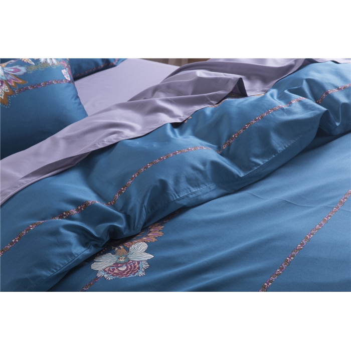 91家纺网 家纺一手货源 找家纺 优然居家纺 60支长绒棉印花四件套H020哈罗兹