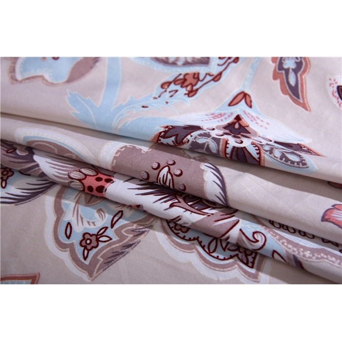 91家纺网 家纺一手货源 找家纺 优然居家纺 60支长绒棉印花四件套H023米菲娜