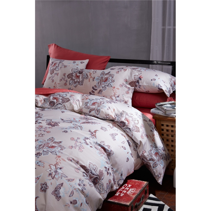 91家纺网 家纺一手货源 找家纺 优然居家纺 60支长绒棉印花四件套H023米菲娜