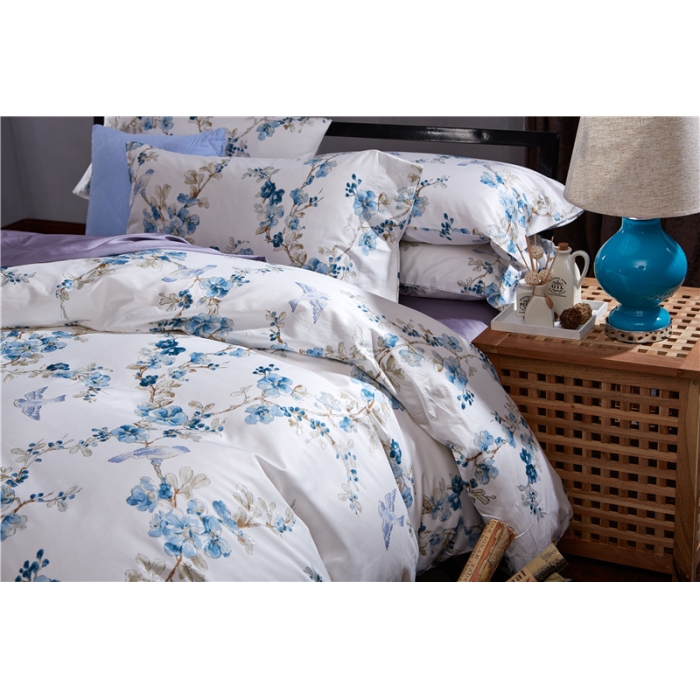 91家纺网 家纺一手货源 找家纺 优然居家纺 60支长绒棉印花四件套H026利安