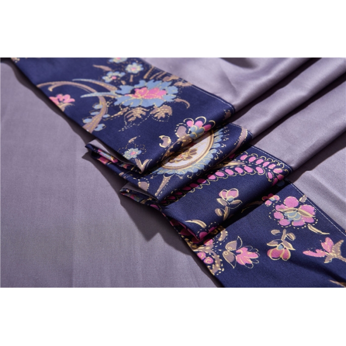 91家纺网 家纺一手货源 找家纺 优然居家纺  60支长绒棉印花四件套H030罗缦蒂