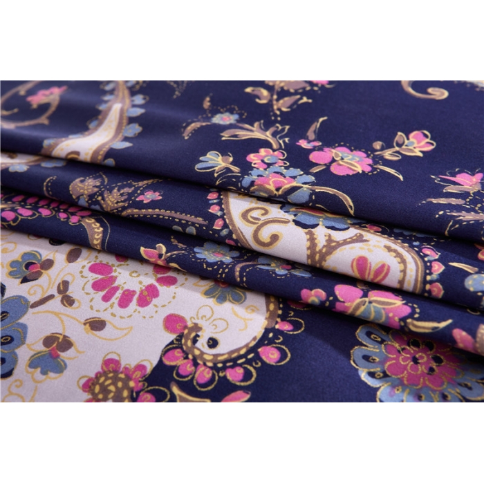 91家纺网 家纺一手货源 找家纺 优然居家纺  60支长绒棉印花四件套H030罗缦蒂