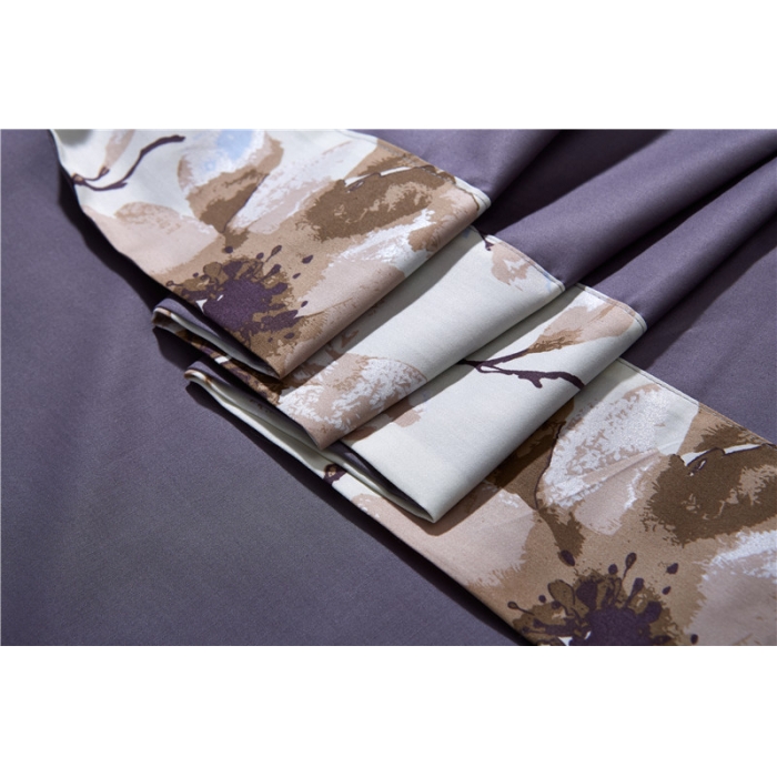 91家纺网 家纺一手货源 找家纺 优然居家纺 60支长绒棉印花四件套H031墨上花开