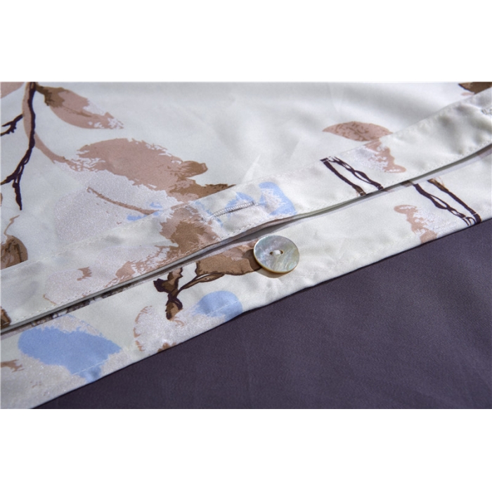 91家纺网 家纺一手货源 找家纺 优然居家纺 60支长绒棉印花四件套H031墨上花开