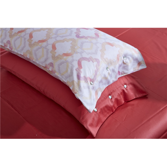 91家纺网 家纺一手货源 找家纺 优然居家纺 60支长绒棉印花四件套艾莉