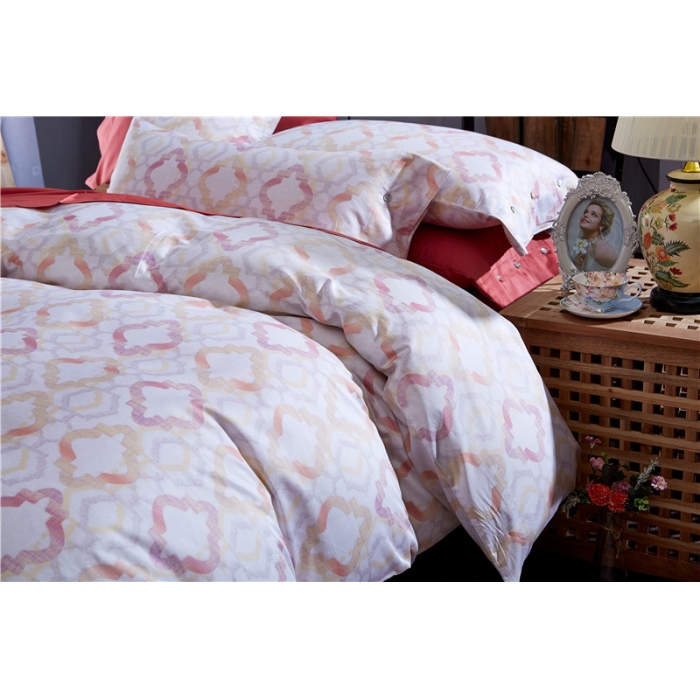 91家纺网 家纺一手货源 找家纺 优然居家纺 60支长绒棉印花四件套艾莉