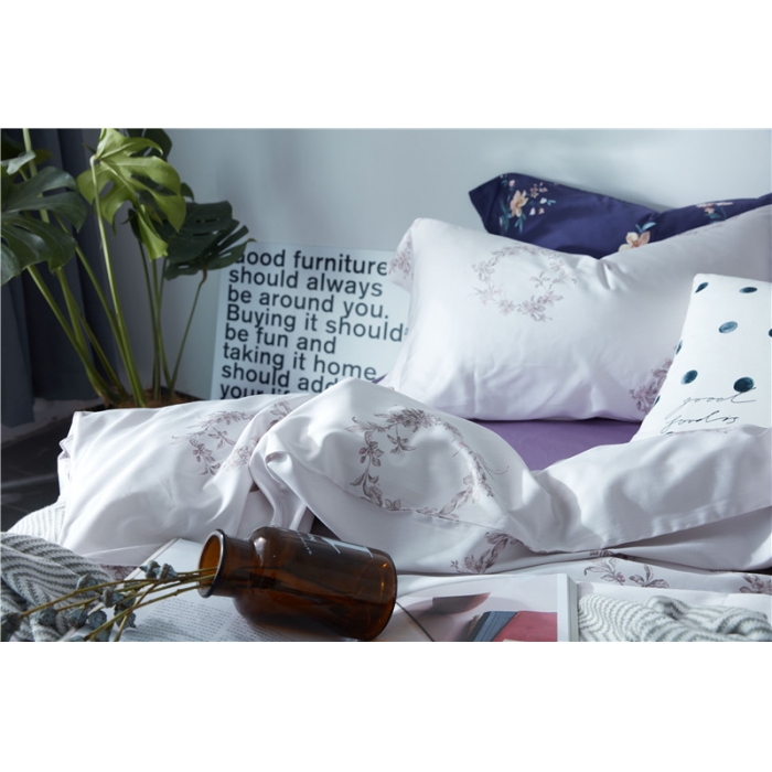 91家纺网 家纺一手货源 找家纺 优然居家纺 60支长绒棉印花四件套安琪拉