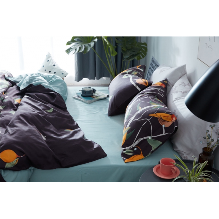 91家纺网 家纺一手货源 找家纺 优然居家纺 60支长绒棉印花四件套凝萃