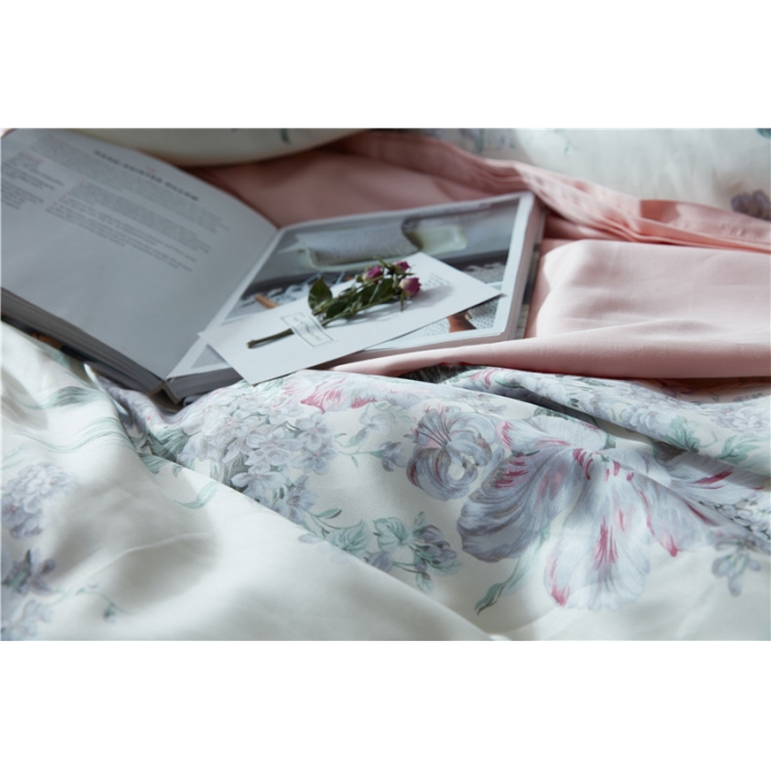 91家纺网 家纺一手货源 找家纺 优然居家纺 60支长绒棉印花四件套蔷薇花开