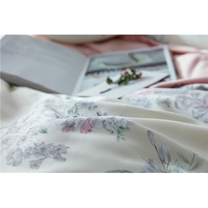 91家纺网 家纺一手货源 找家纺 优然居家纺 60支长绒棉印花四件套蔷薇花开