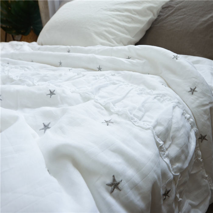 91家纺网 家纺一手货源 找家纺 优然居家纺 2017新品夏被 白色