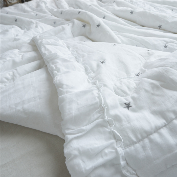 91家纺网 家纺一手货源 找家纺 优然居家纺 2017新品夏被 白色