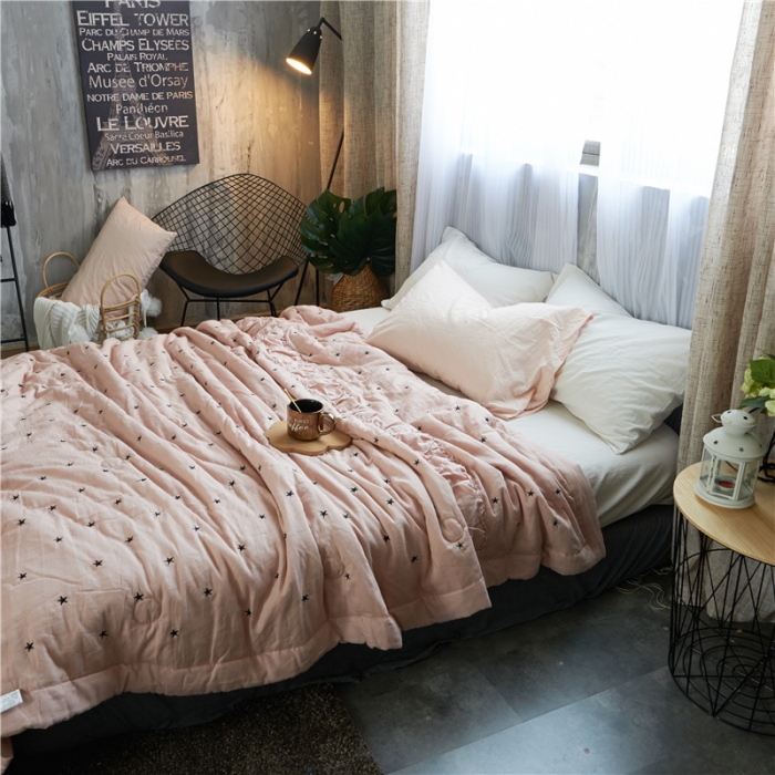 91家纺网 家纺一手货源 找家纺 优然居家纺 2017新品夏被 玉色