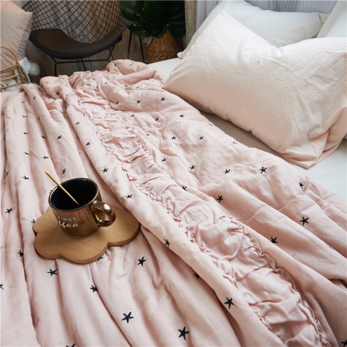 91家纺网 家纺一手货源 找家纺 优然居家纺 2017新品夏被 玉色