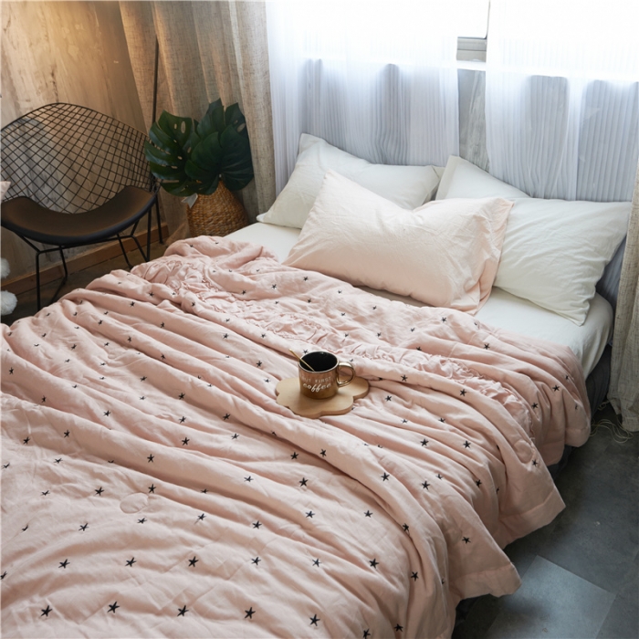 91家纺网 家纺一手货源 找家纺 优然居家纺 2017新品夏被 玉色